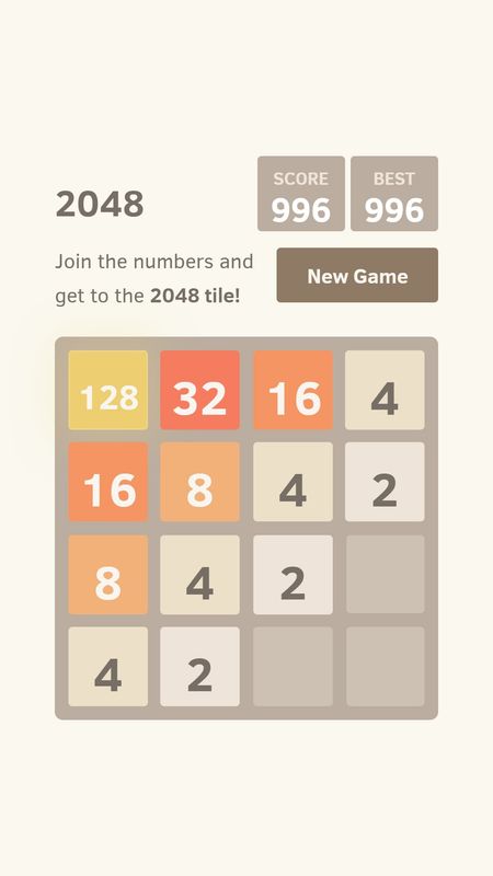Screenshot of 2048 | 3