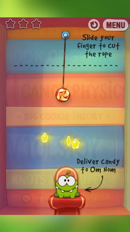 Screenshot of Cut the Rope: Experiments | 1