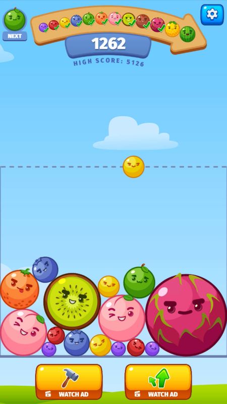 Screenshot of Crazy Fruit Merge | 3
