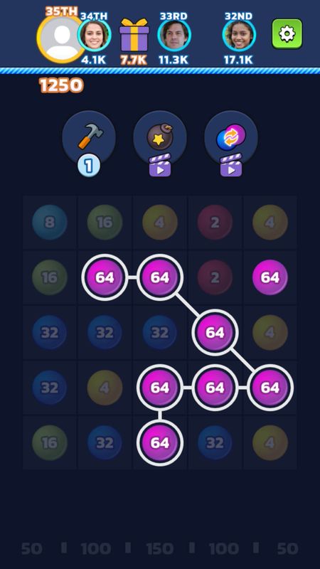 Screenshot of 2048 - Link 'n Merge | 4
