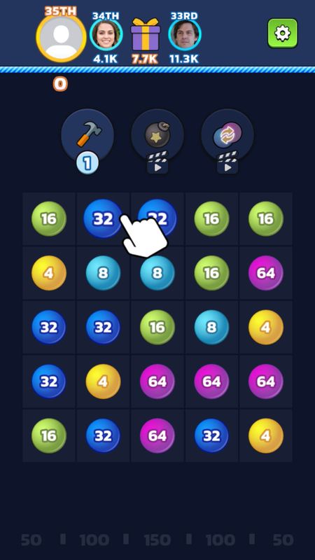 Screenshot of 2048 - Link 'n Merge | 1
