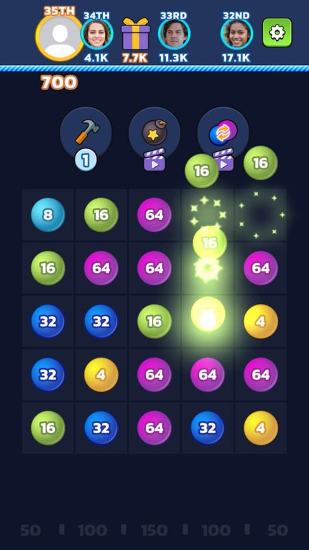 Screenshot of 2048 - Link 'n Merge | 3