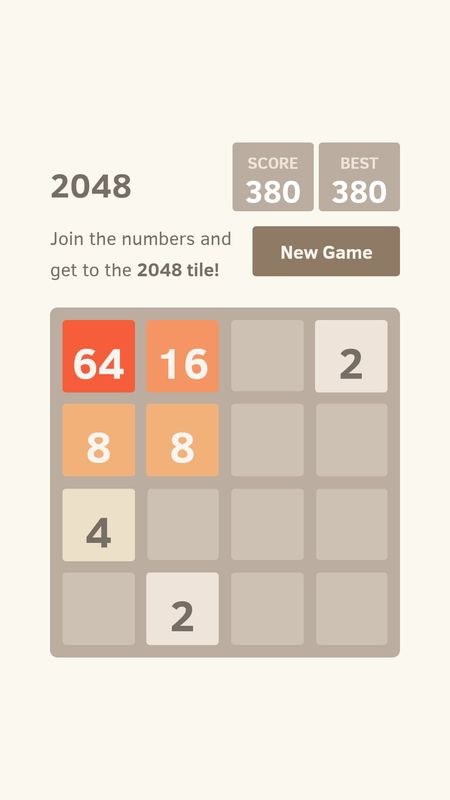 Screenshot of 2048 | 2